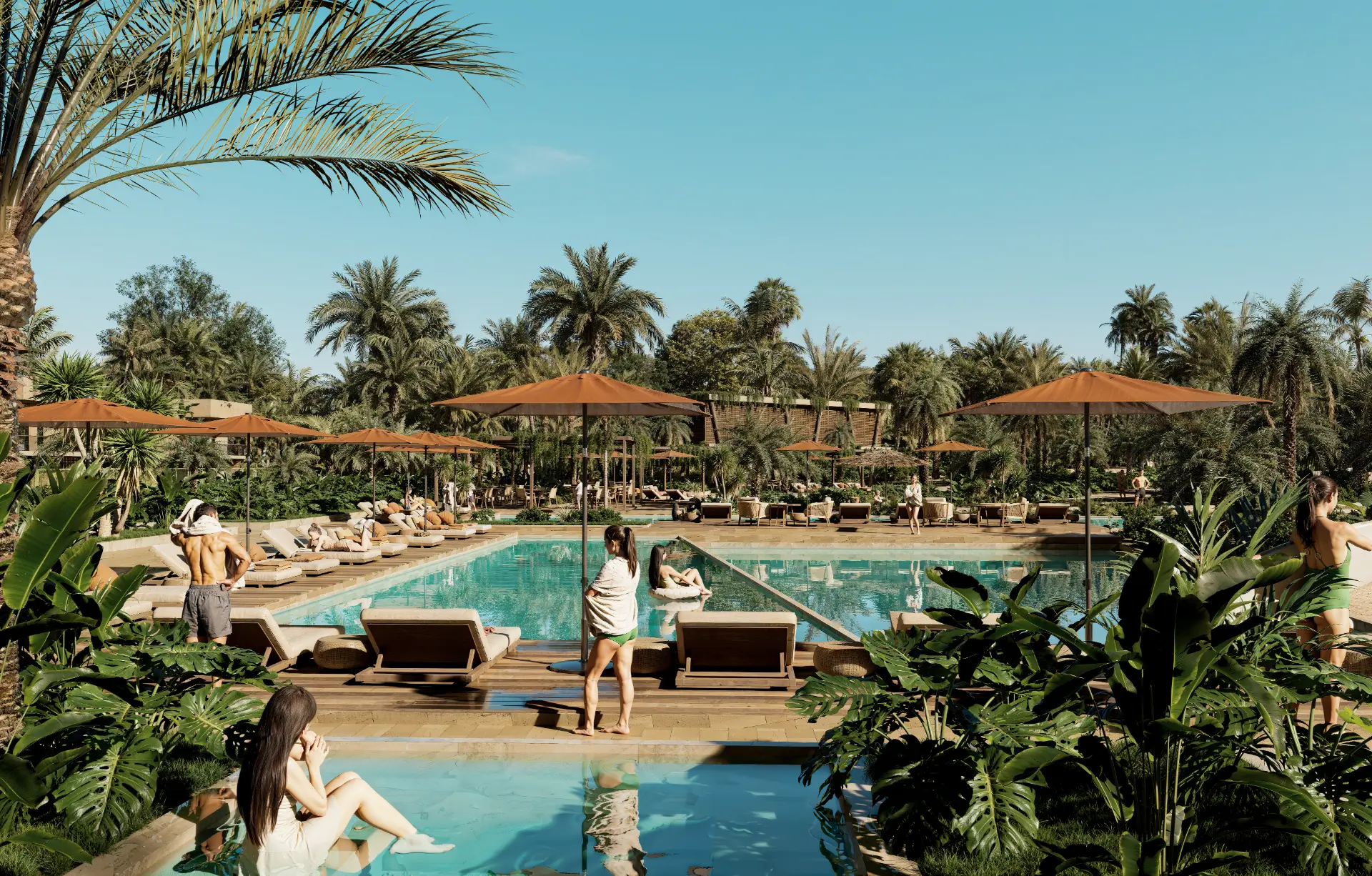 LOOM Luxury Residens — piscina del club de playa